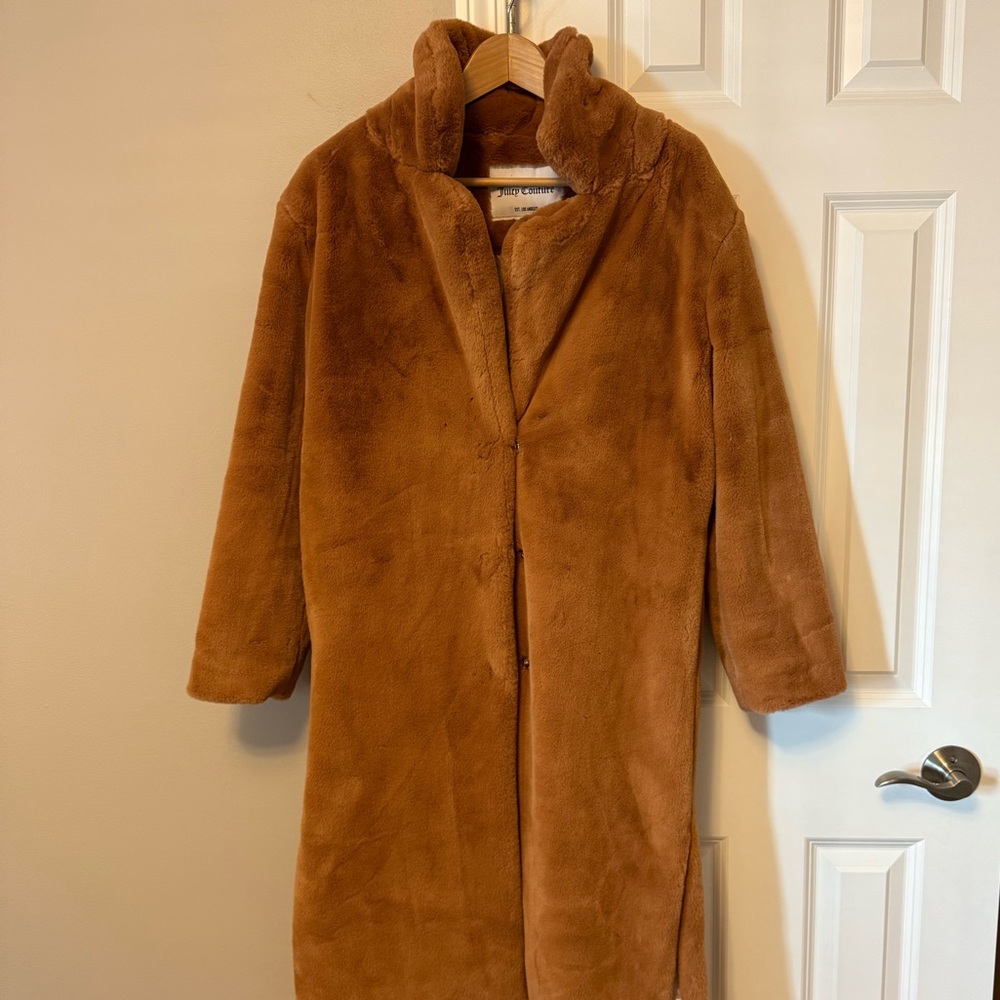 Juicy Couture Tan Faux Fur Jacket